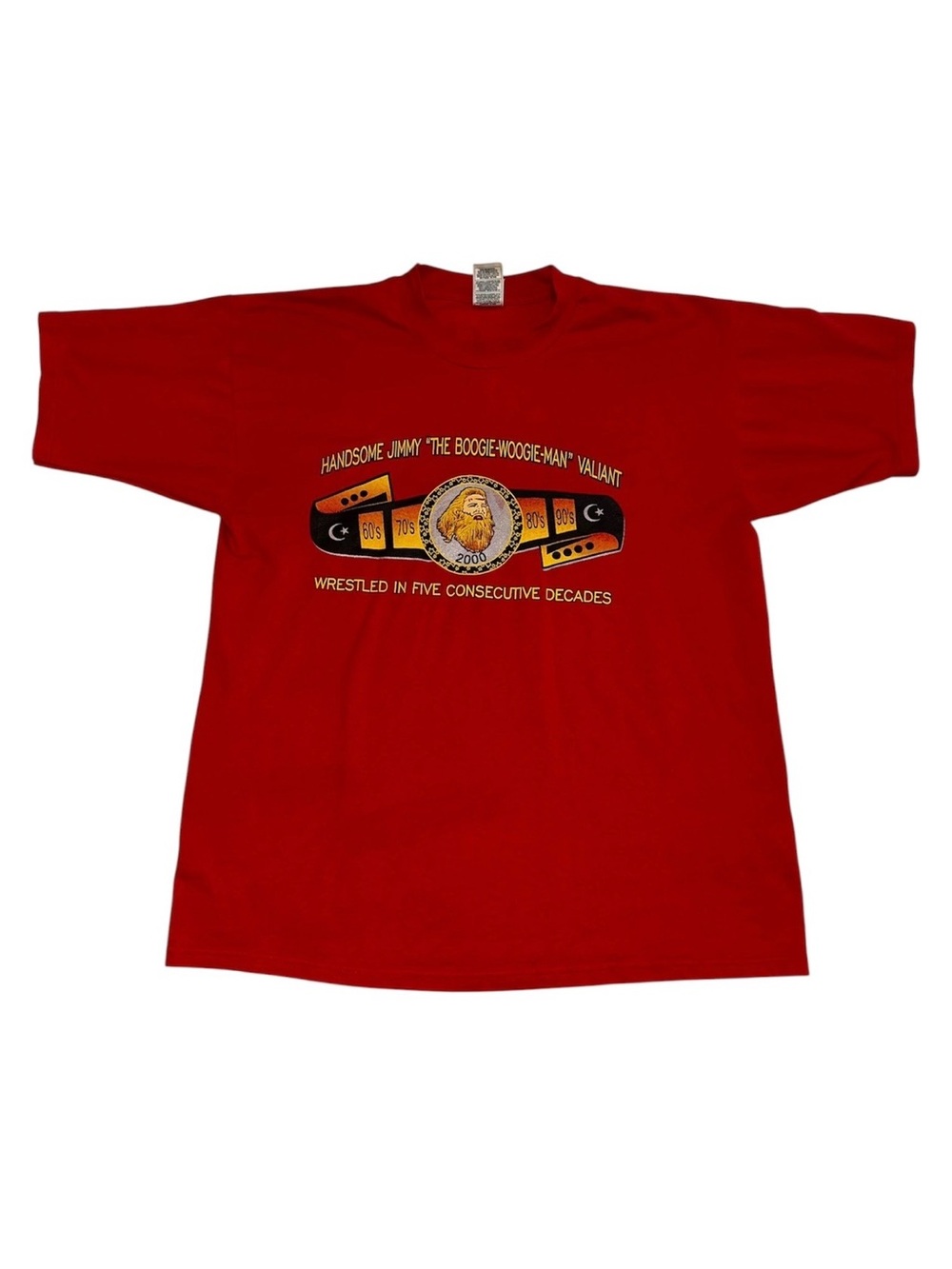 WWE Hall Of Famer Jimmy Boogie Valiant Vintage 90s Shirt XL Wrestling WWF WCW